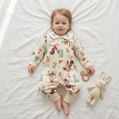 Lilo Cotton Kimono Romper - Squirrel Cafe