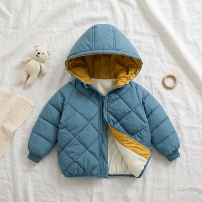 Lilo Thick Hooded Winter Coat - Teal