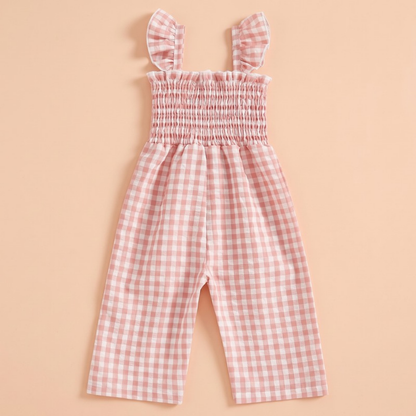 Lilo Flutter Sleeve Strap Playsuit - Pink