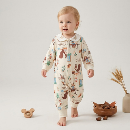 Lilo Cotton Kimono Romper - Squirrel Cafe