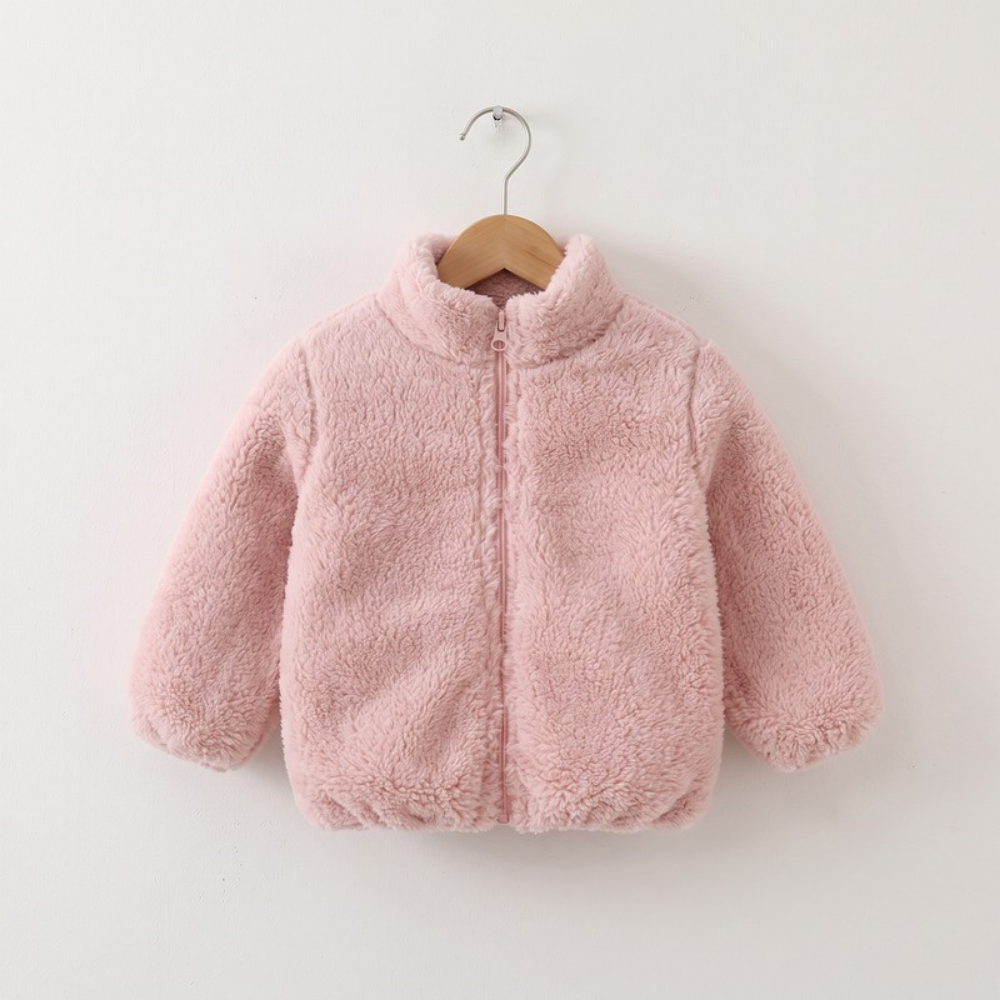 Lilo Kids Double Sided Fleece Jacket - Dusty Pink