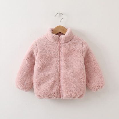 Lilo Kids Double Sided Fleece Jacket - Dusty Pink