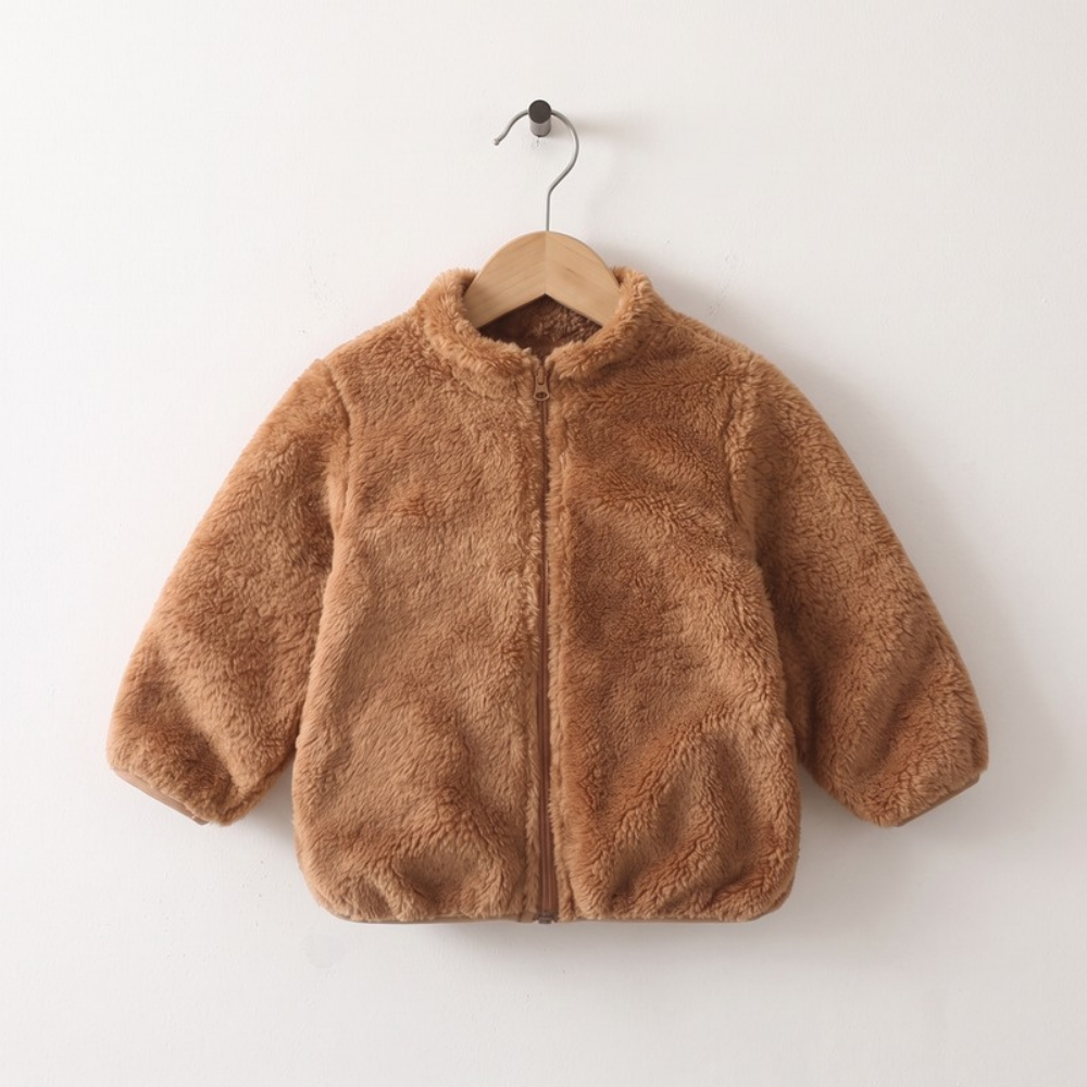 Lilo Kids Double Sided Fleece Jacket - Camel