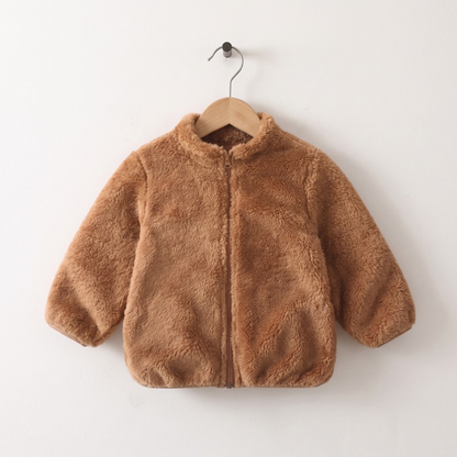 Lilo Kids Double Sided Fleece Jacket - Camel