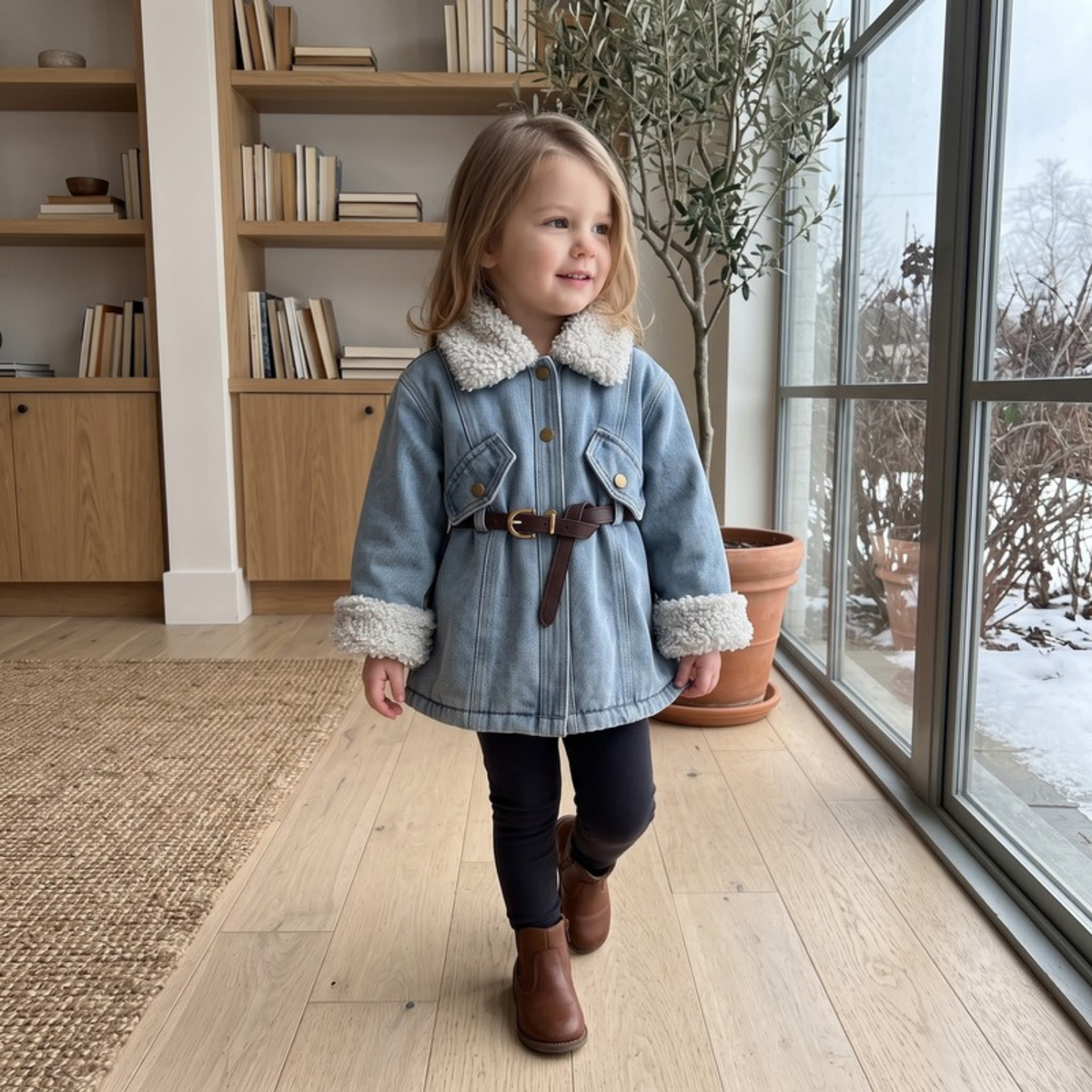 Lilo Fleece Lined Denim Jacket