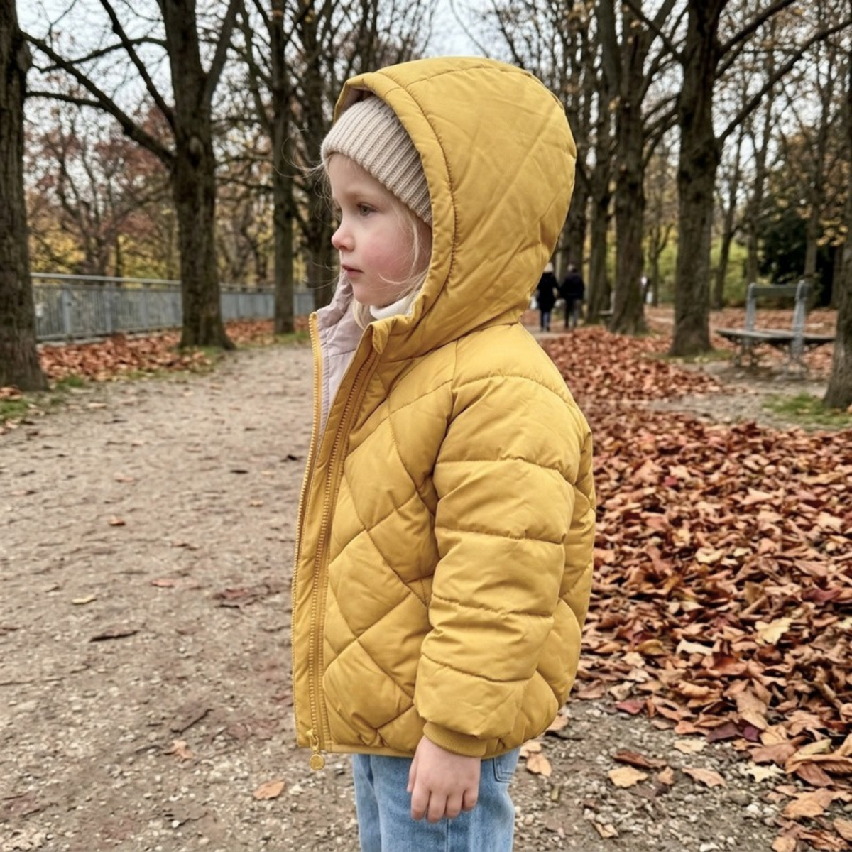 Lilo Thick Hooded Winter Coat - Ginger