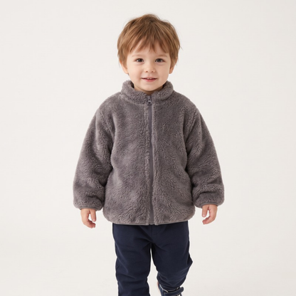 Lilo Kids Double Sided Fleece Jacket - Grey