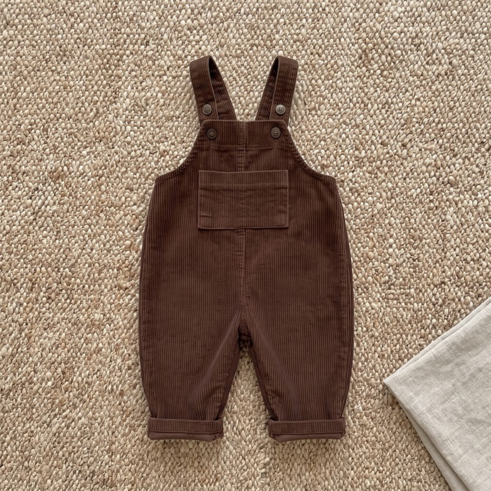 Lilo Corduroy Overalls - Brown