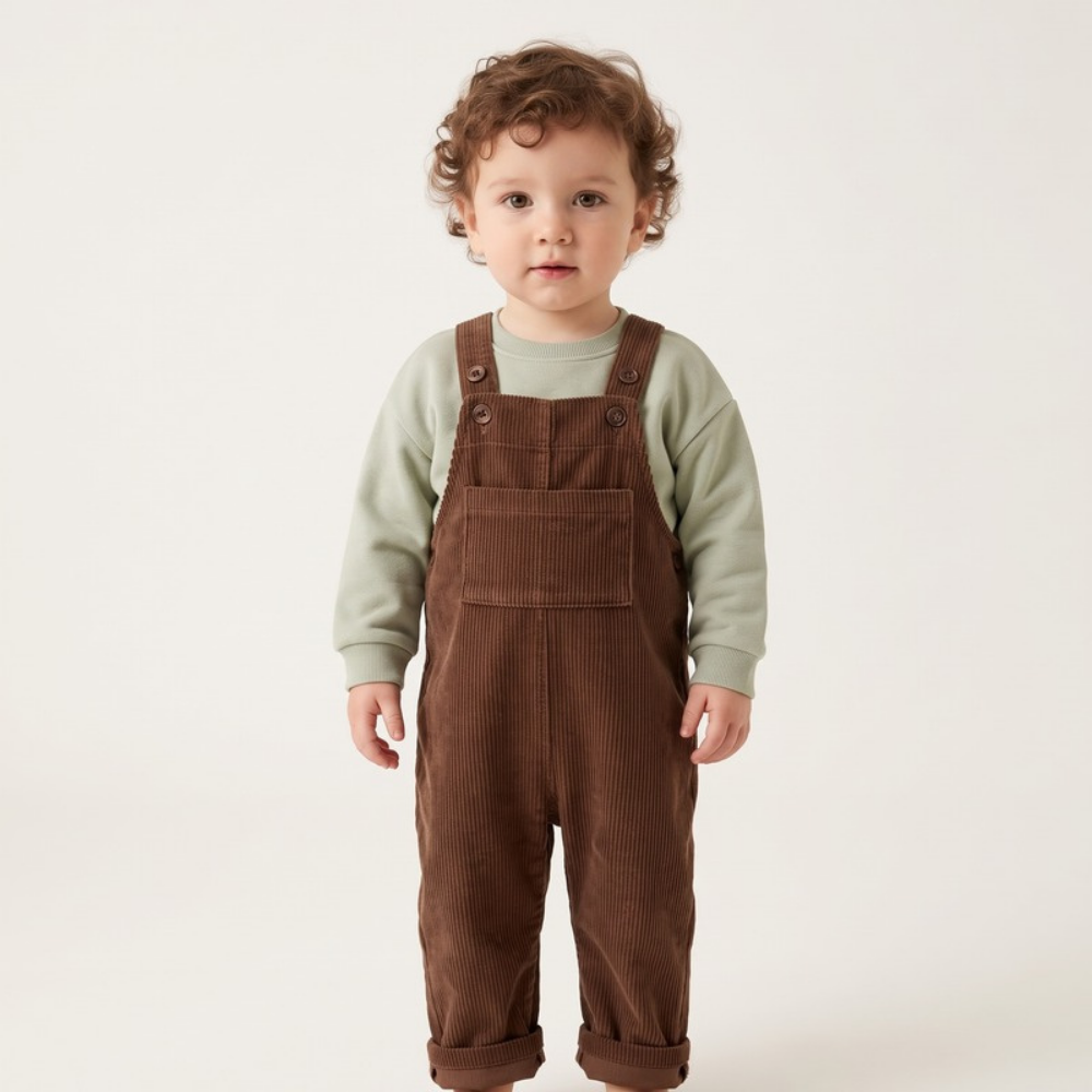 Lilo Corduroy Overalls - Brown
