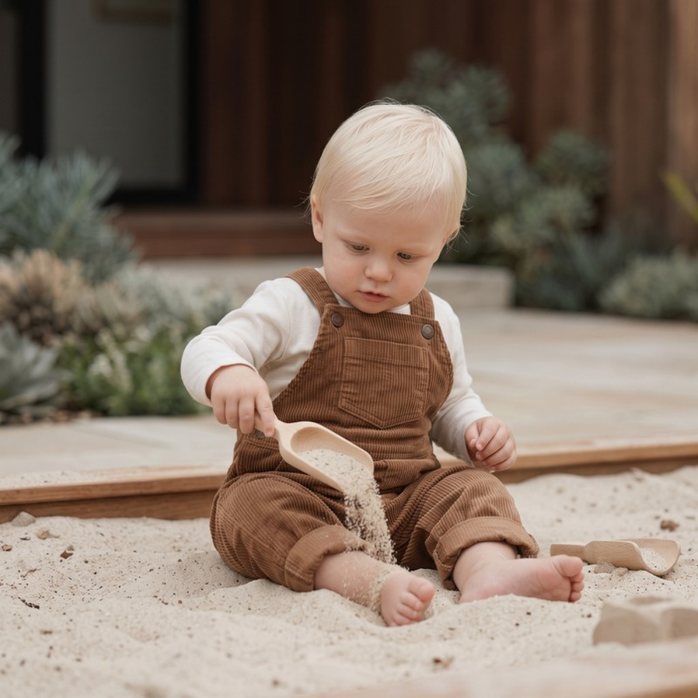 Lilo Corduroy Overalls - Brown