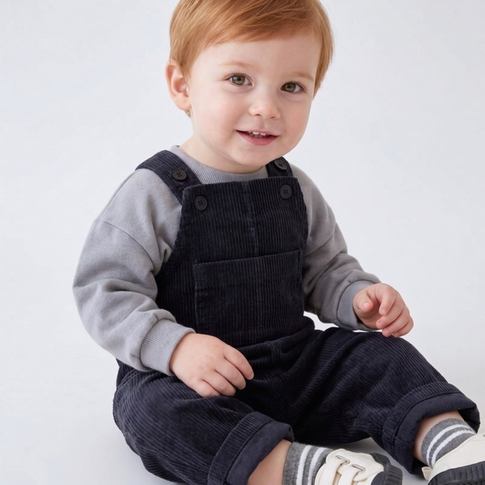 Lilo Corduroy Overalls - Navy