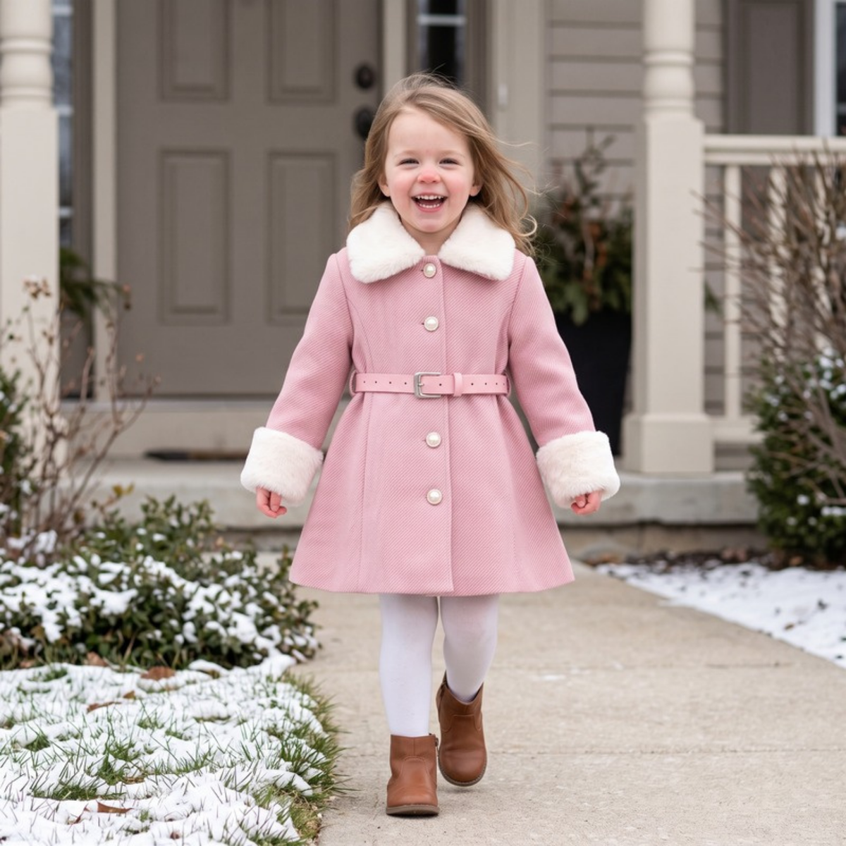 Lilo Belted Wool Winter Coat