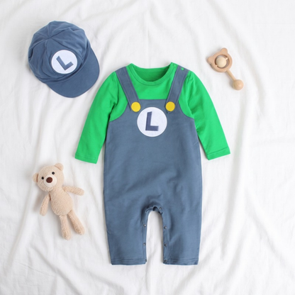 Lilo Darling Baby Suspender Romper - Green