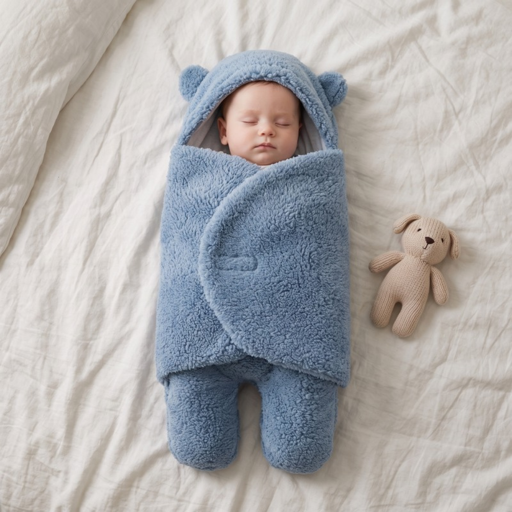 Lilo Newborn Swaddle Sleeping Bag - Dusty Blue