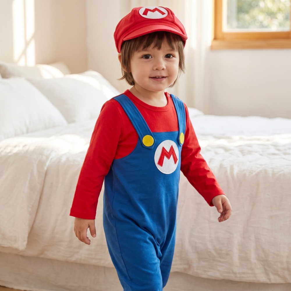 Lilo Darling Baby Suspender Romper - Red