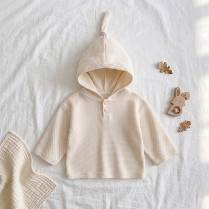 Lilo Waffle Hooded Sweatshirt - Oat