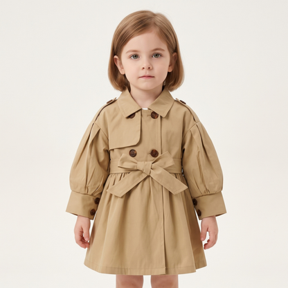 Lilo Belted Mid Length Trench Coat