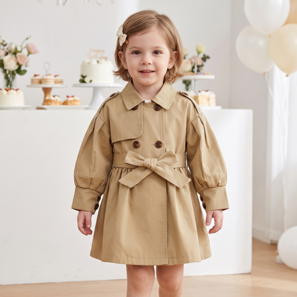 Lilo Belted Mid Length Trench Coat