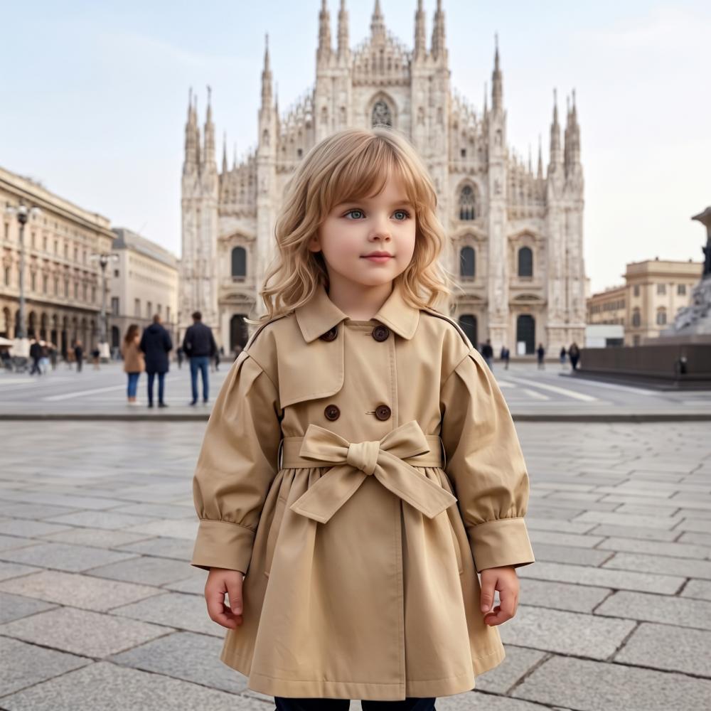 Lilo Belted Mid Length Trench Coat