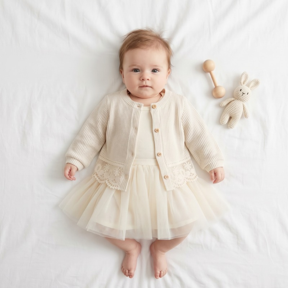 Lilo Lace Cardigan - Cream