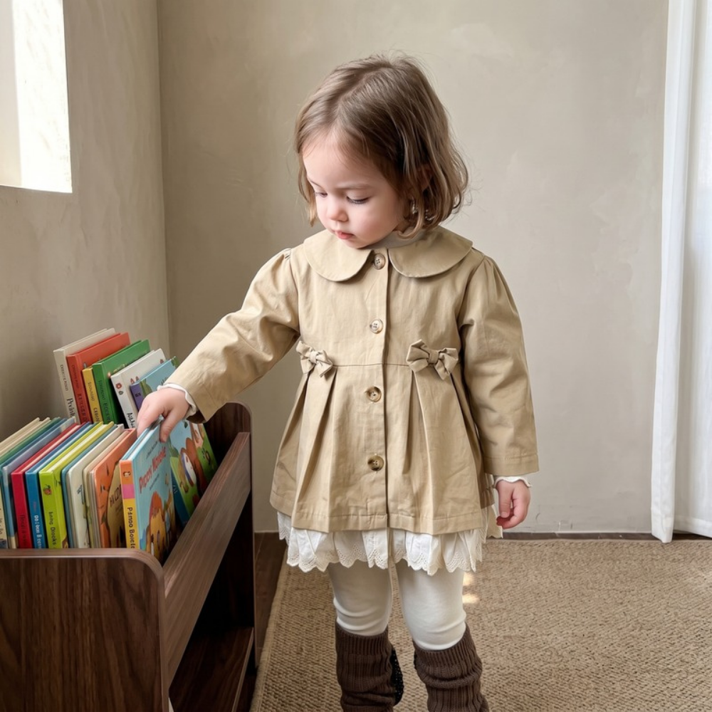 Lilo French Lapel Trench Coat - Trench Coat