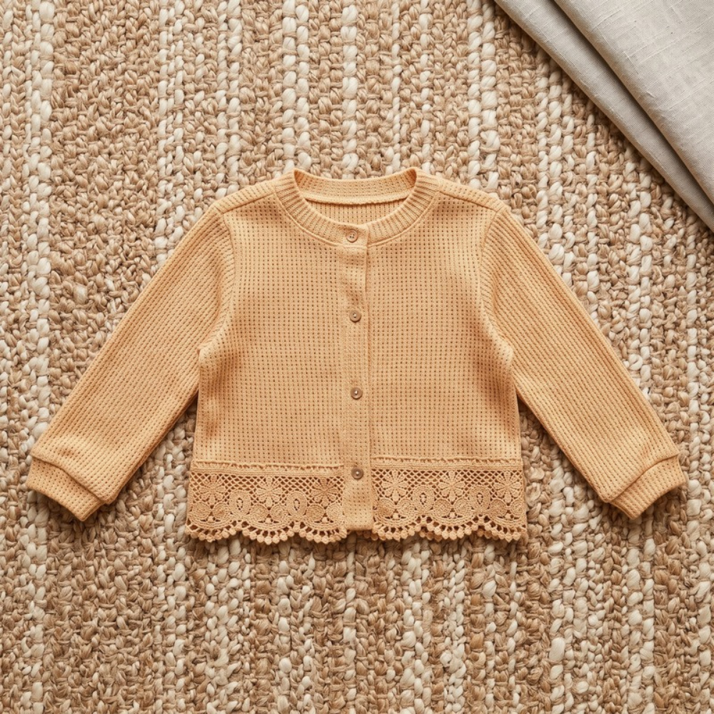 Lilo Lace Cardigan - Apricot