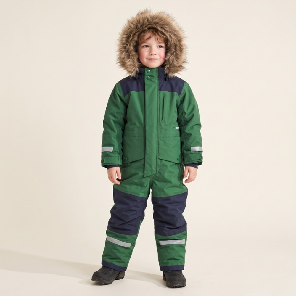 Lilo Kids Waterproof Snowsuit - Green