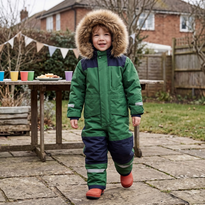 Lilo Kids Waterproof Snowsuit - Green