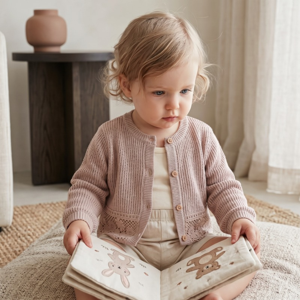 Lilo Lace Cardigan - Pink