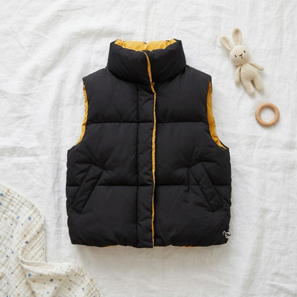 Lilo Stand Collar Padded Vest - Black
