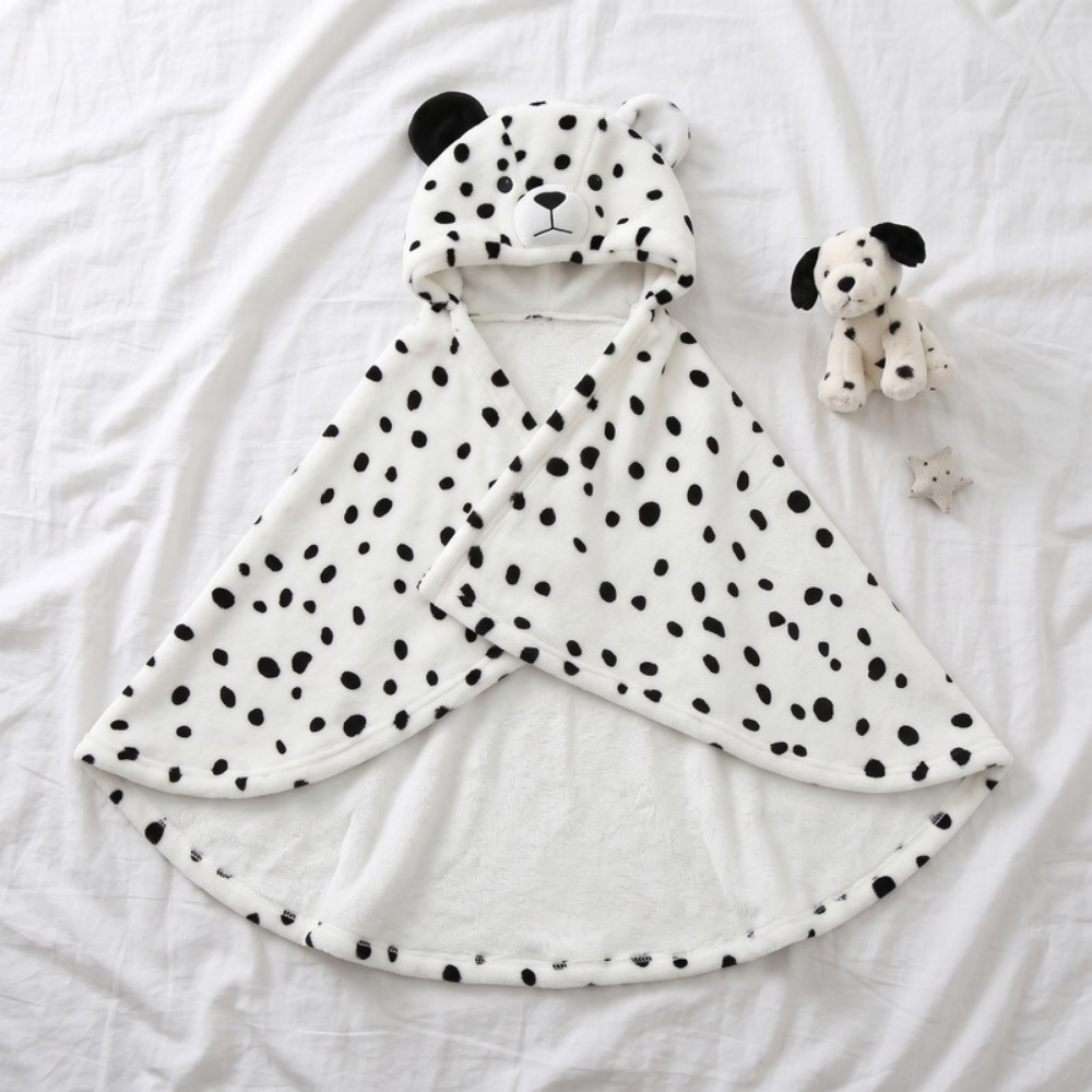 Lilo Flannel Hooded Cloak - Dalmatian