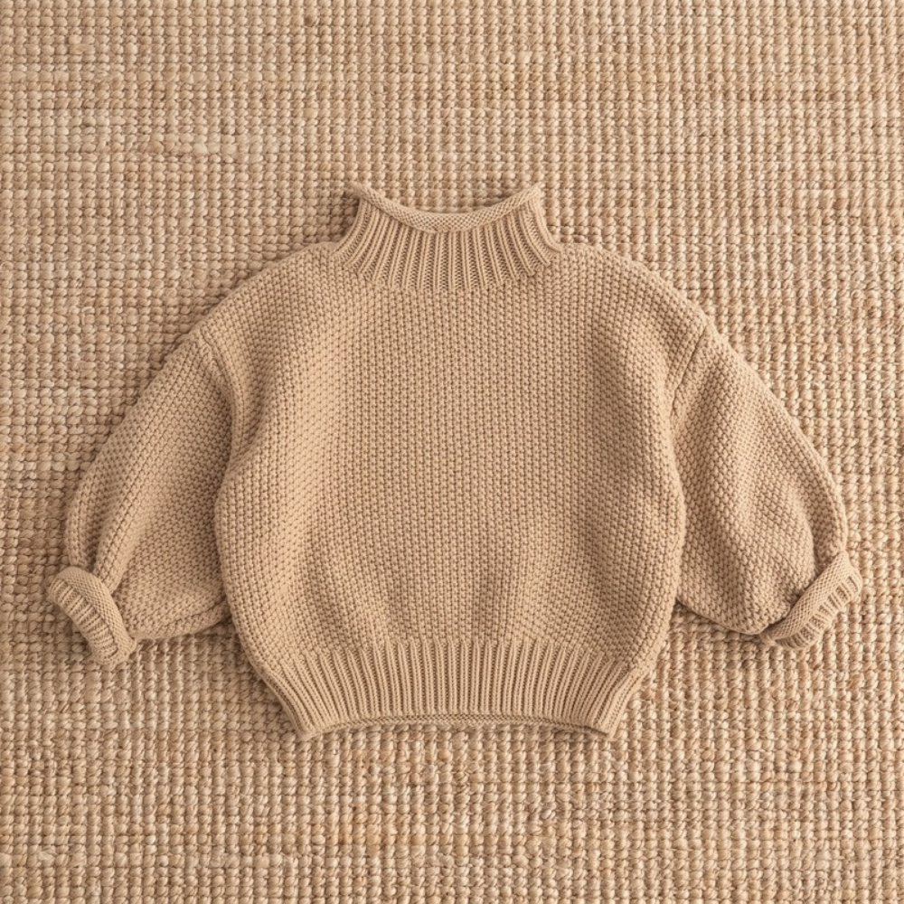 Lilo Knitted Turtleneck Jumper - Khaki