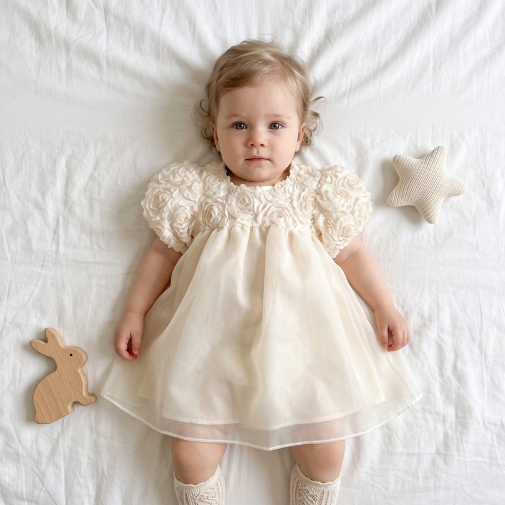 Lilo Tulle Party Dress - Cream