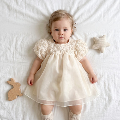 Lilo Tulle Party Dress - Cream