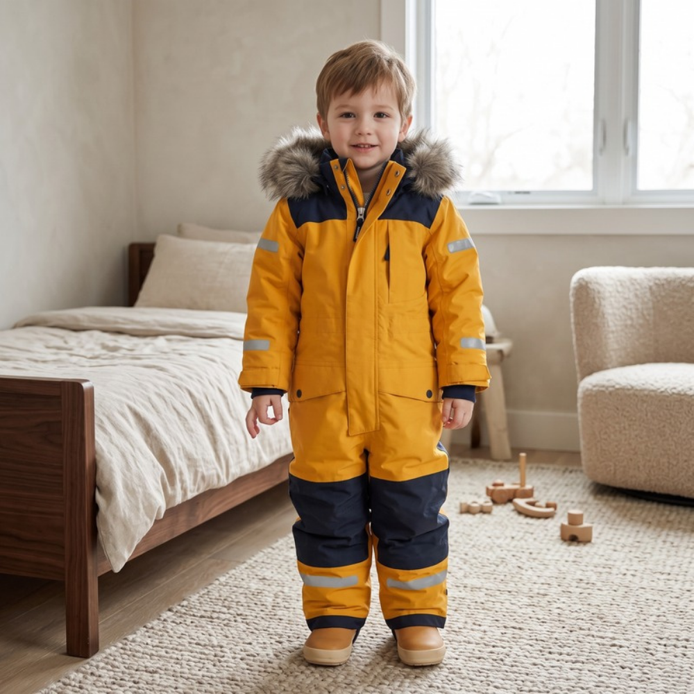 Lilo Kids Waterproof Snowsuit - Yellow