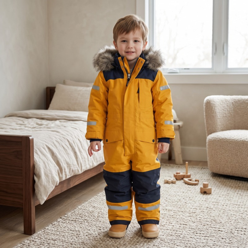 Lilo Kids Waterproof Snowsuit - Yellow