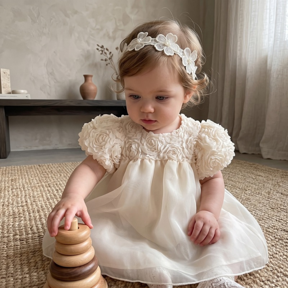 Lilo Tulle Party Dress - Cream