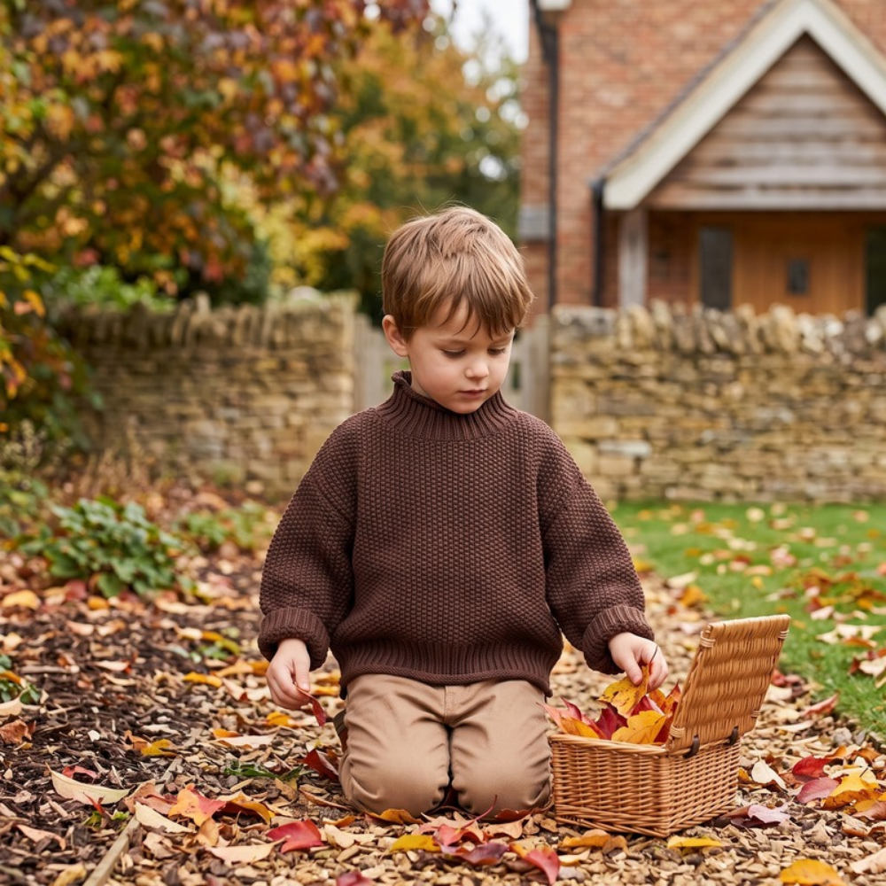 Lilo Knitted Turtleneck Jumper - Coffee
