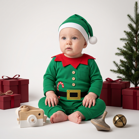 Lilo Holly Baby Christmas Romper - Elf