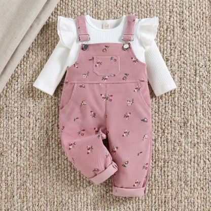 Lilo Ribbed Top and Pants Set - Pink