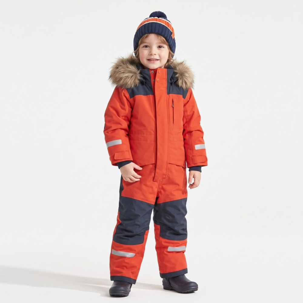 Lilo Kids Waterproof Snowsuit - Orange