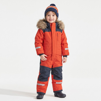 Lilo Kids Waterproof Snowsuit - Orange