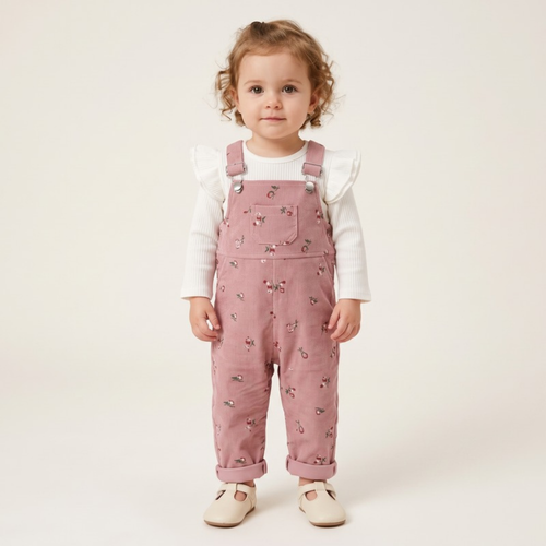 Lilo Ribbed Top and Pants Set - Pink