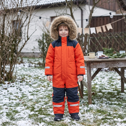 Lilo Kids Waterproof Snowsuit - Orange