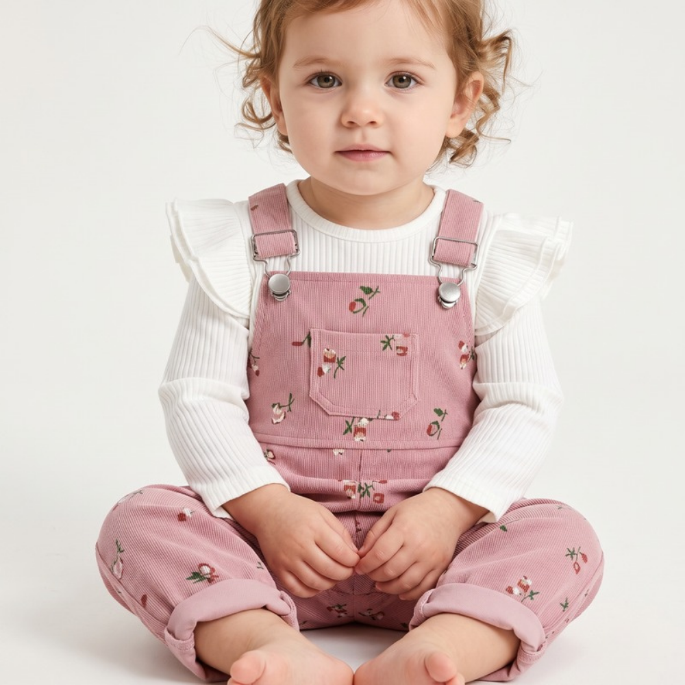 Lilo Ribbed Top and Pants Set - Pink