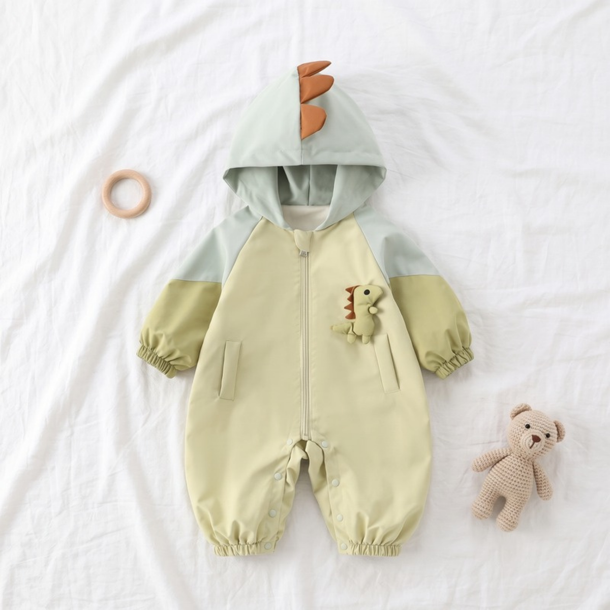 Lilo Hooded Autumn Baby Romper