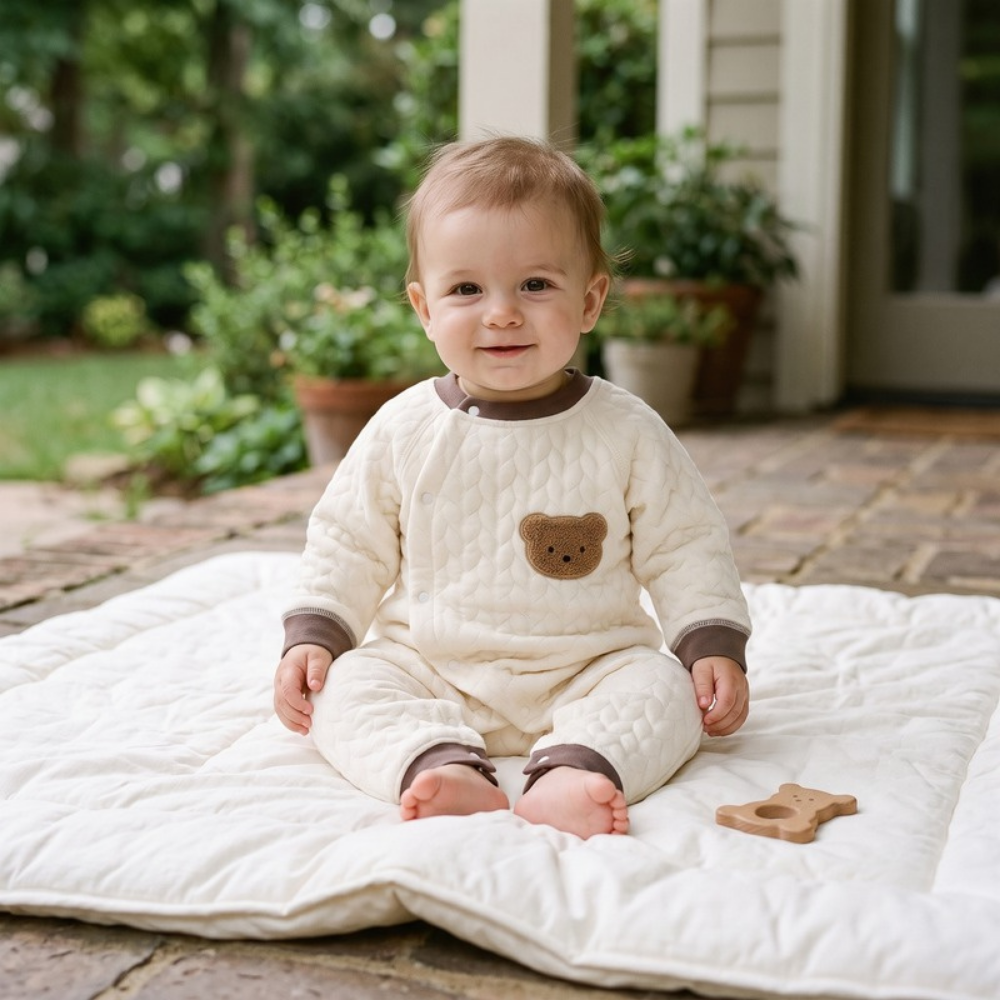 Lilo Baby Quilted Cotton Romper