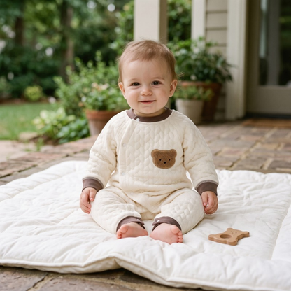 Lilo Baby Quilted Cotton Romper