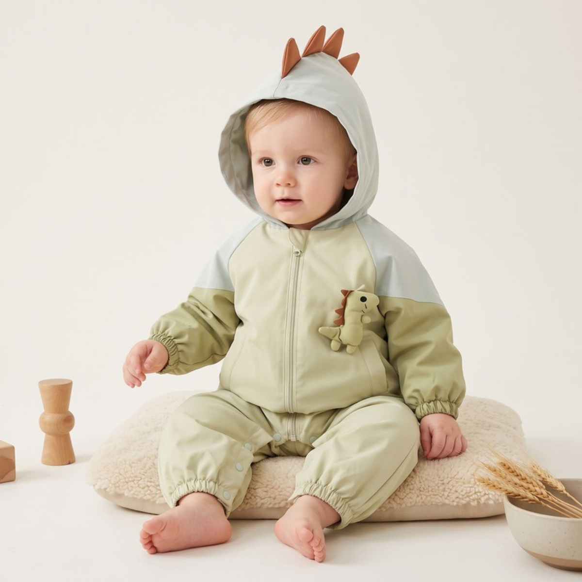 Lilo Hooded Autumn Baby Romper