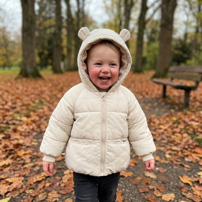 Lilo Hooded Padded Jacket - Off-White